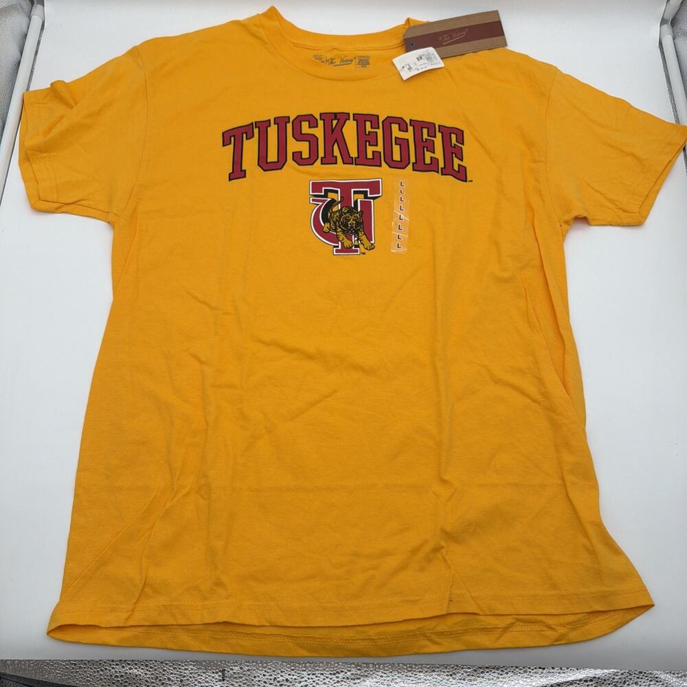 Tuskegee University NCAA Tiger T Shirt Men's L The Victory Yellow NWT